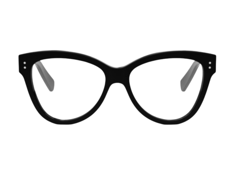 Óculos Thin Borboleta Preta CELINE – vista de frente