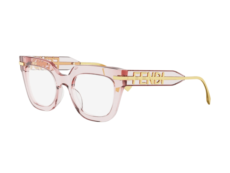 Óculos Fendigraphy FE50065I Rosa FENDI – vista lateral
