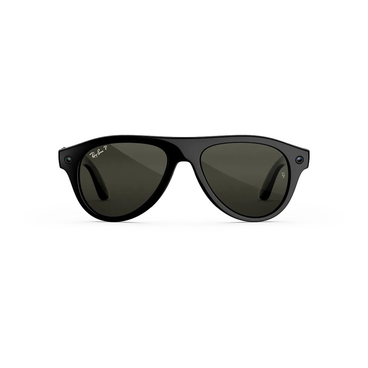 Ray-Ban Meta Aviator RW4016 preto brilhante com lente G15 polarizada