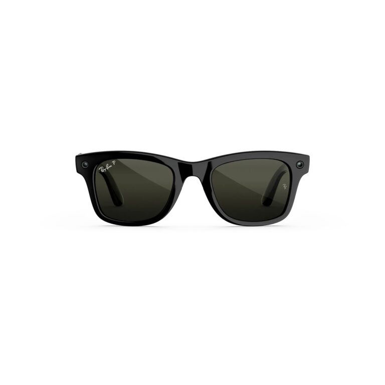 Ray-Ban Meta Wayfarer Gen 3 preto brilhante com lente G15 polarizada